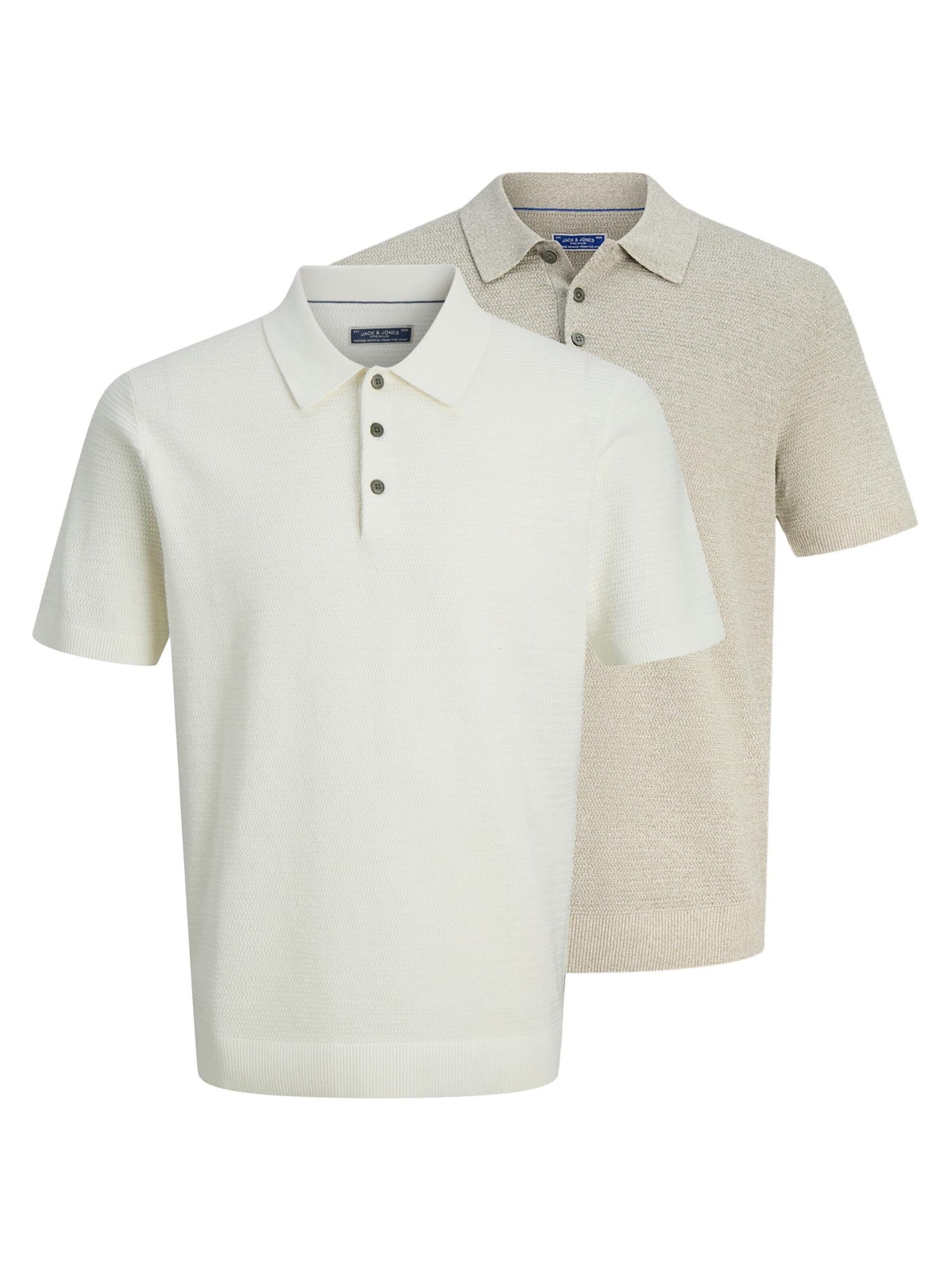 JACK & JONES Shirt 'Bluriley' in S/Regular in mottled beige, Item view