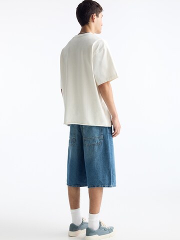 Pull&Bear Loosefit Džíny – modrá