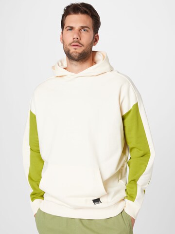 JACK WOLFSKIN Athletic Sweatshirt 'REBEL' in White: front
