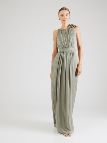 Robe de soirée SWING en vert : devant