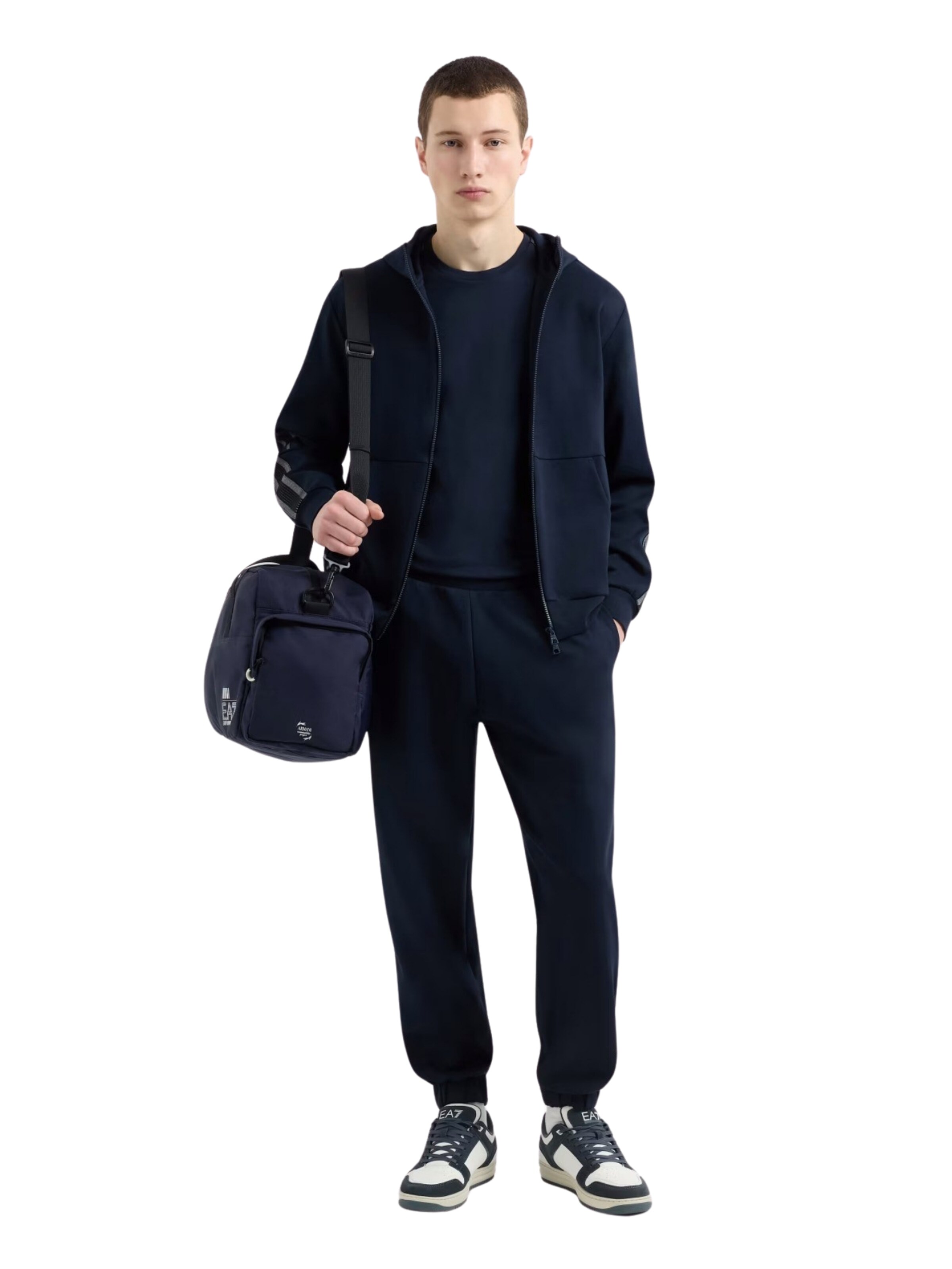 EA7 Emporio Armani Sweatjakke i blå