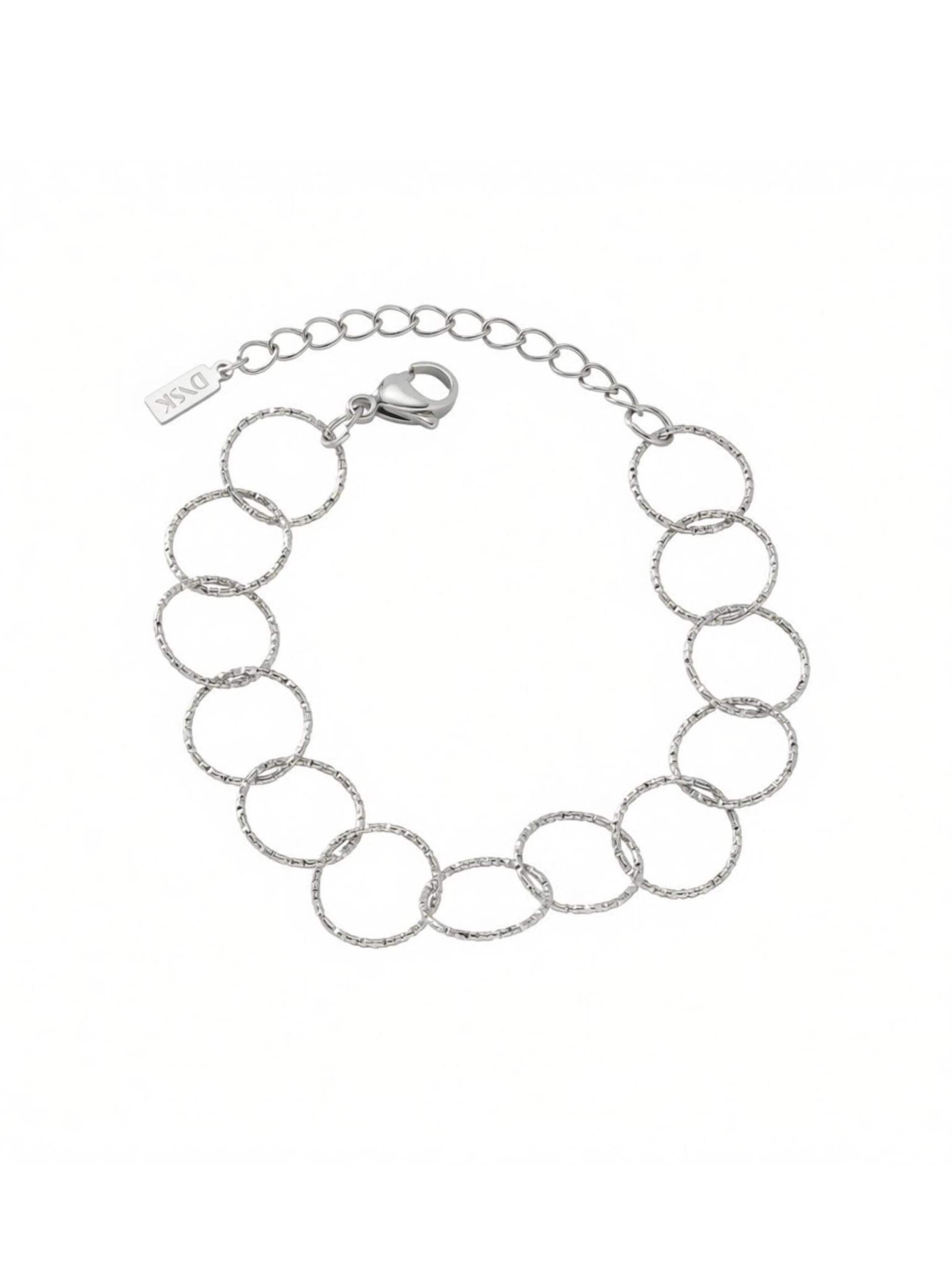 DNSK Copenhagen Armband 'VILJA' i silver: framsida