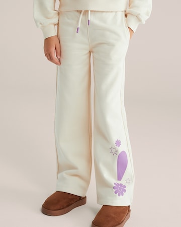 WE Fashion tavaline Püksid, värv beež: eest vaates