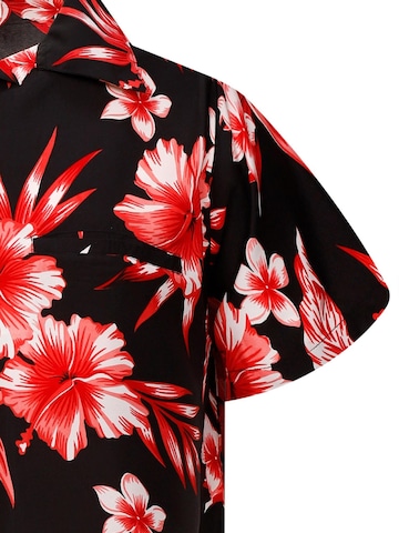 Maglietta 'Mono Flowers' di King Kameha in rosso