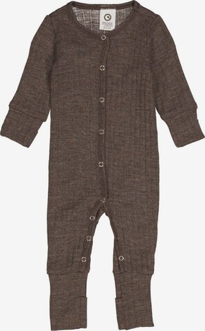 Müsli by GREEN COTTON Romper/Bodysuit in Brown: front