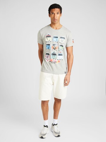 BRAVE SOUL T-Shirt 'KENNER' in Grau
