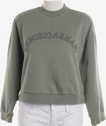 Emporio Armani Sweatshirt & Zip-Up Hoodie in XS in Green: front