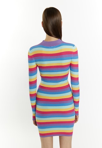 MYMO Gebreide jurk 'Biany' in Gemengde kleuren
