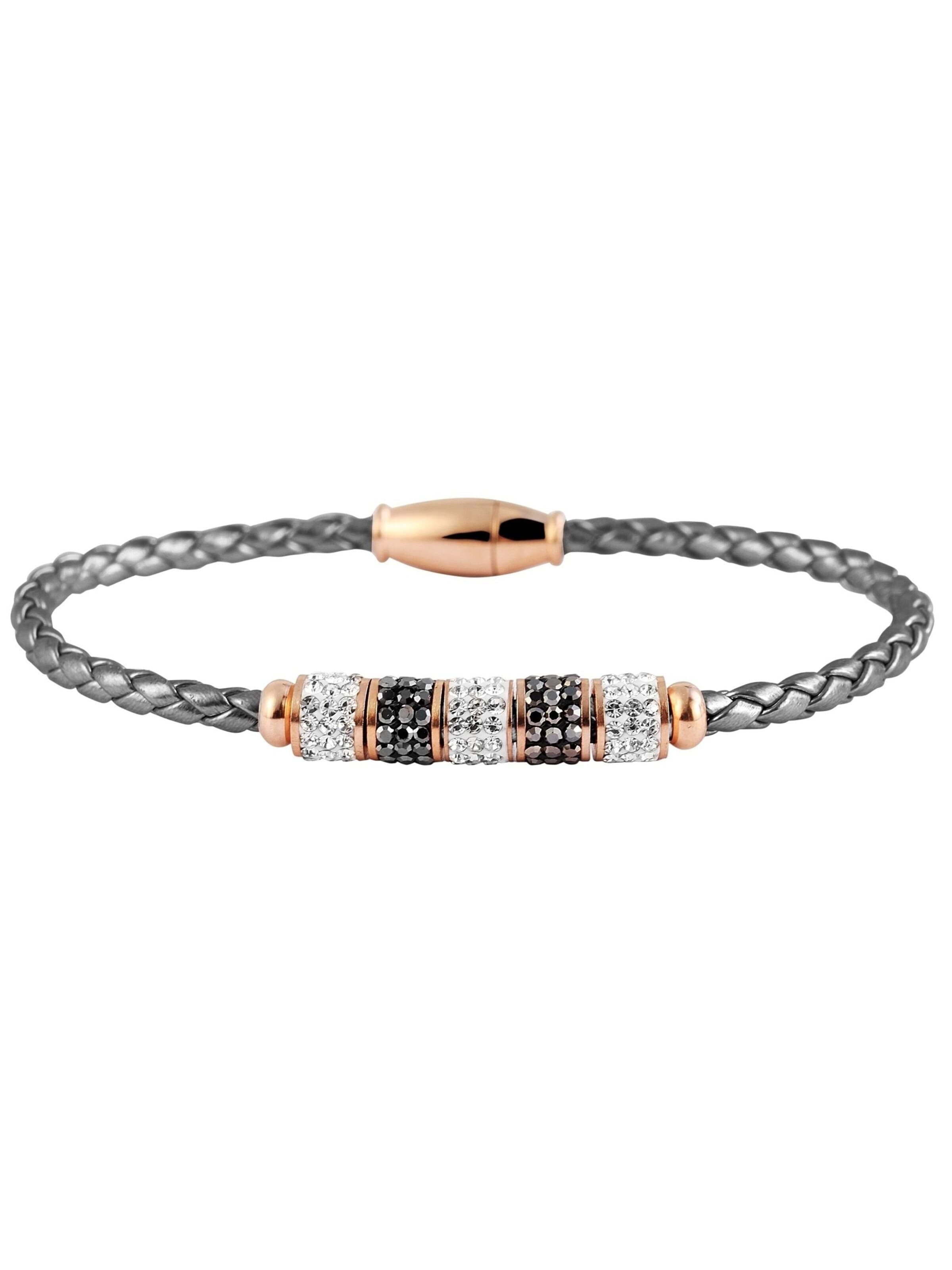 Akzent Bracelet 'Bethany, langlebig' in Grey: front