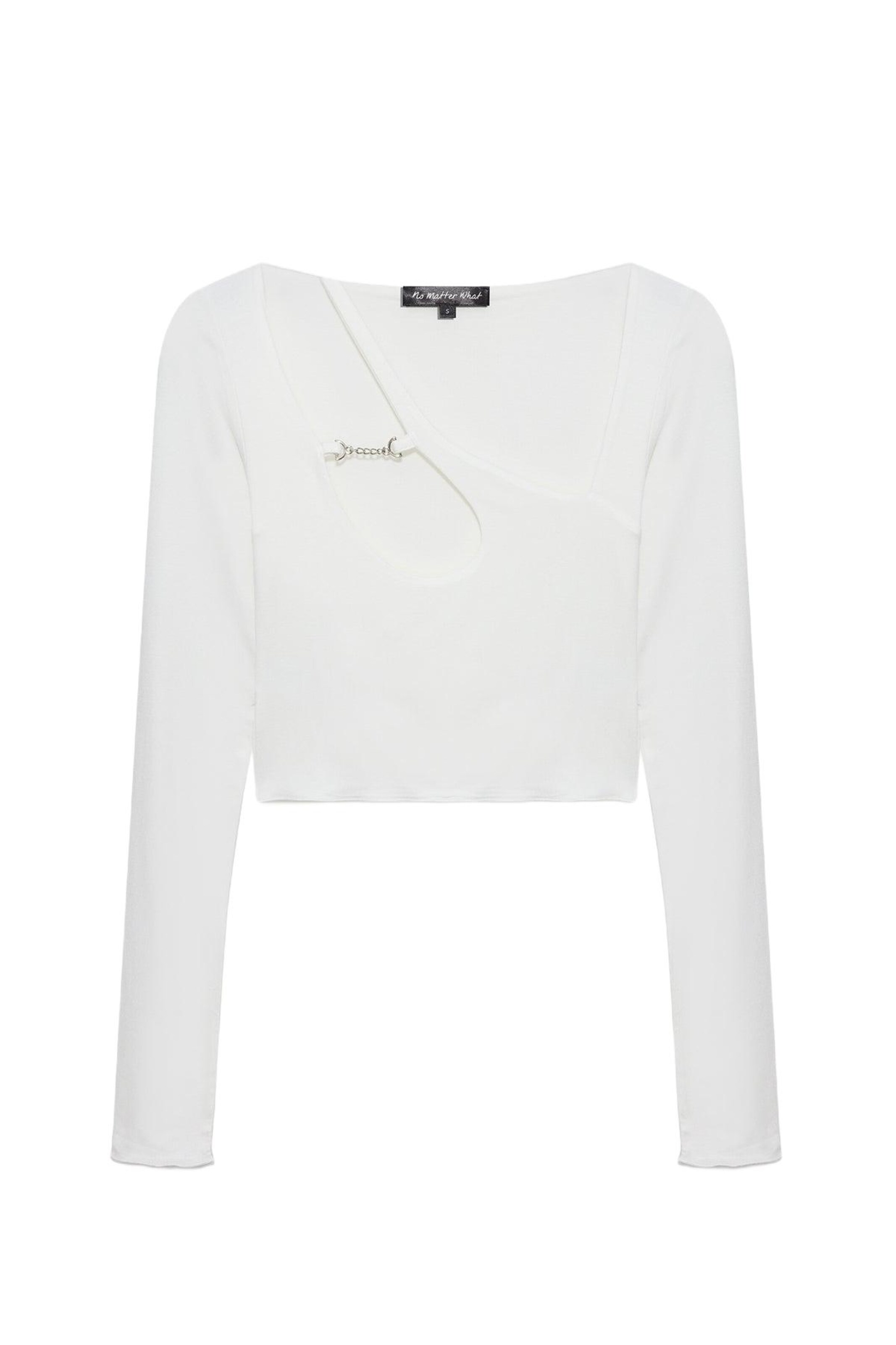 No Matter What Shirt in White: front