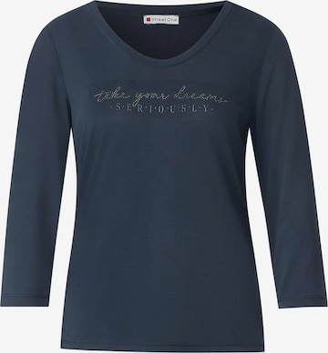 STREET ONE Shirt in Blauw: voorkant