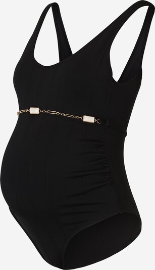 River Island Maternity Ολόσωμο μαγιό σε χρυσό / μαύρο / λευκό, Άποψη προϊόντος