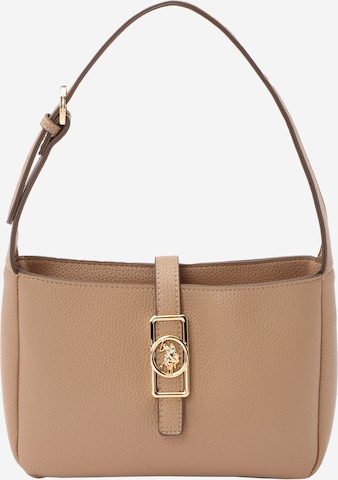 Sac bandoulière 'Sun' U.S. POLO ASSN. en marron : devant