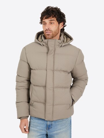 Veste mi-saison BRAVE SOUL en beige : devant