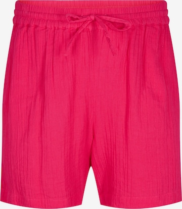 Loosefit Pantaloni 'VVIVU' di Zizzi in rosa: frontale