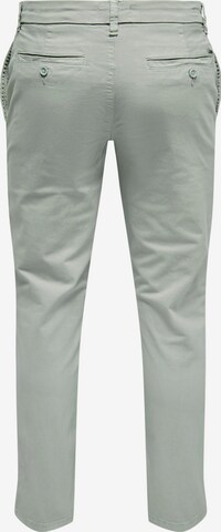 Coupe slim Pantalon chino 'Pete' Only & Sons en gris