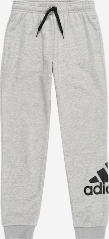 Pantalon de sport 'Essentials French Terry' ADIDAS SPORTSWEAR en gris : devant