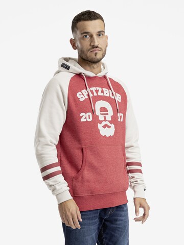 Sweat-shirt SPITZBUB en rouge : devant