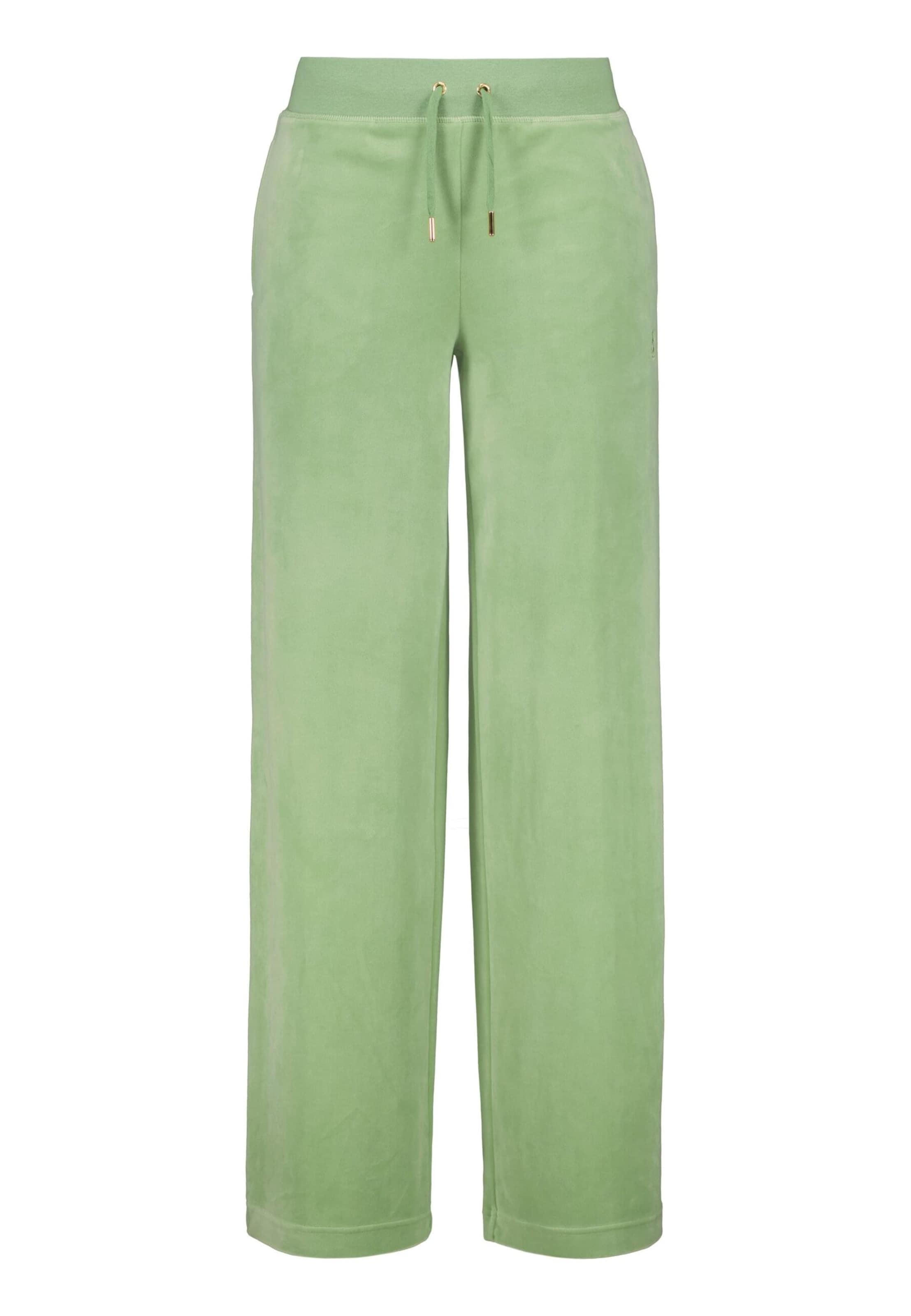 Juicy Couture Wide leg Byxa 'FORSTON' i grön: framsida