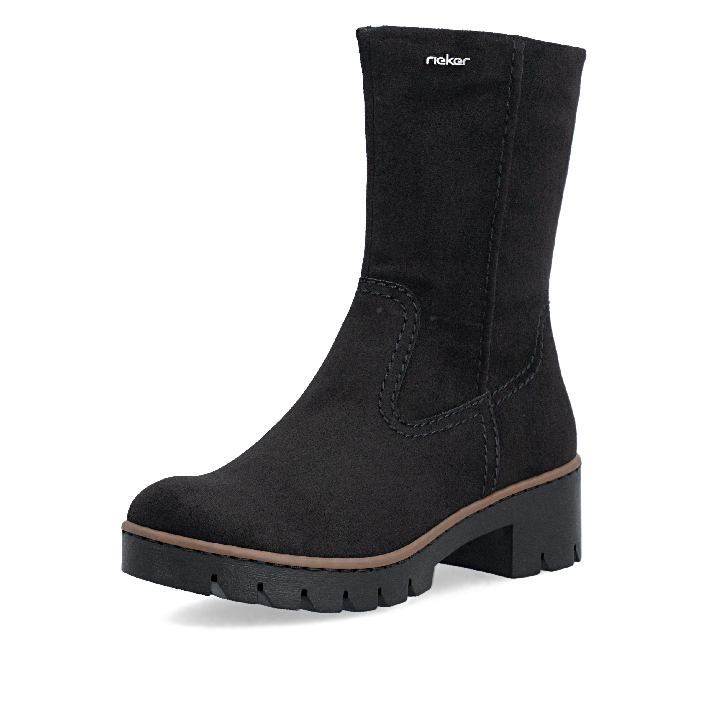 Bottes Rieker en noir : devant