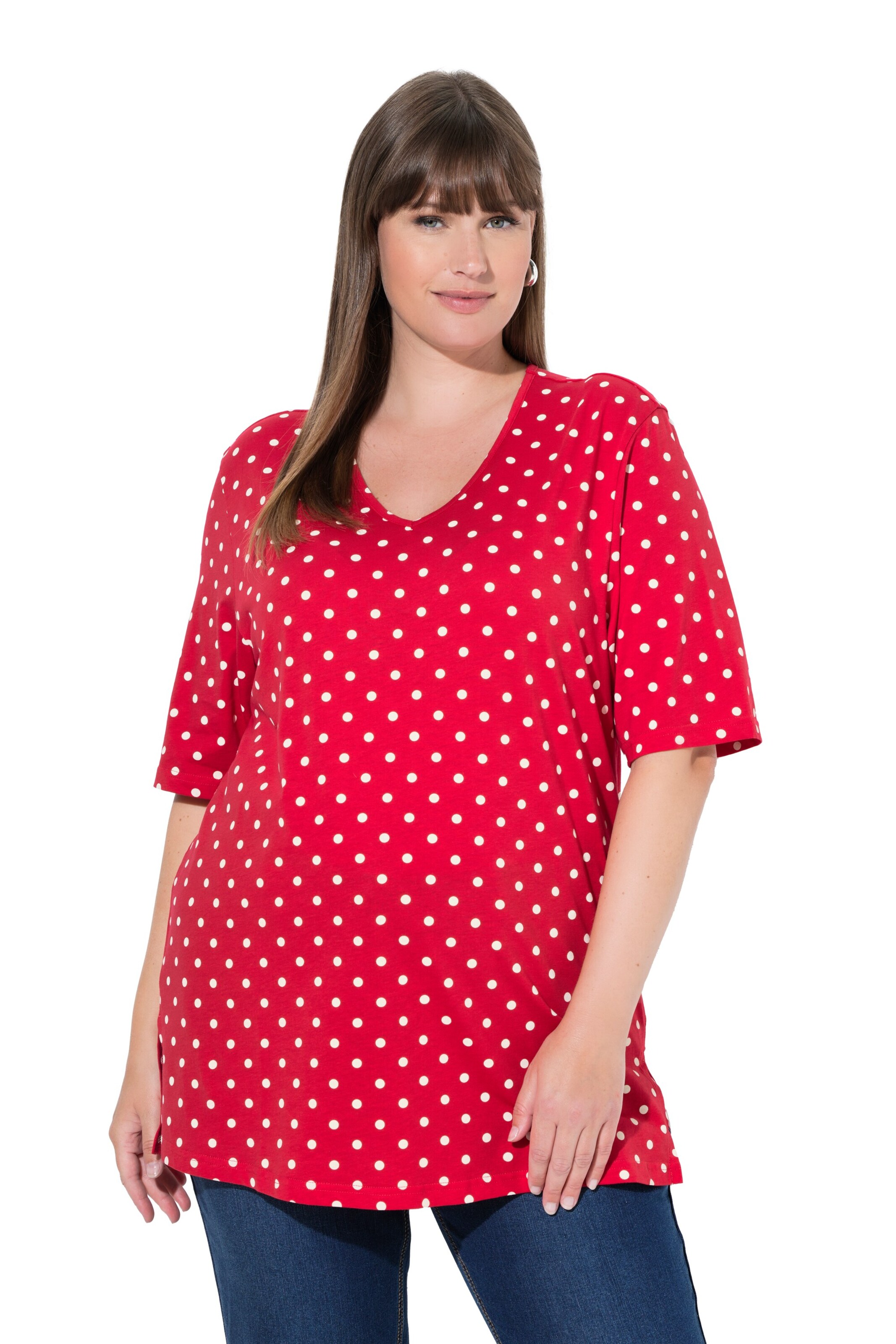 Ulla Popken Shirt in Rot: Vorderseite