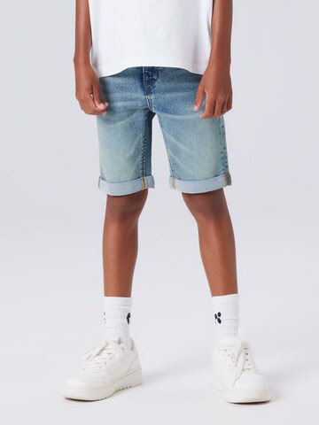 NAME IT Slimfit Shorts 'NKMSOFUS' in Blau: Vorderseite