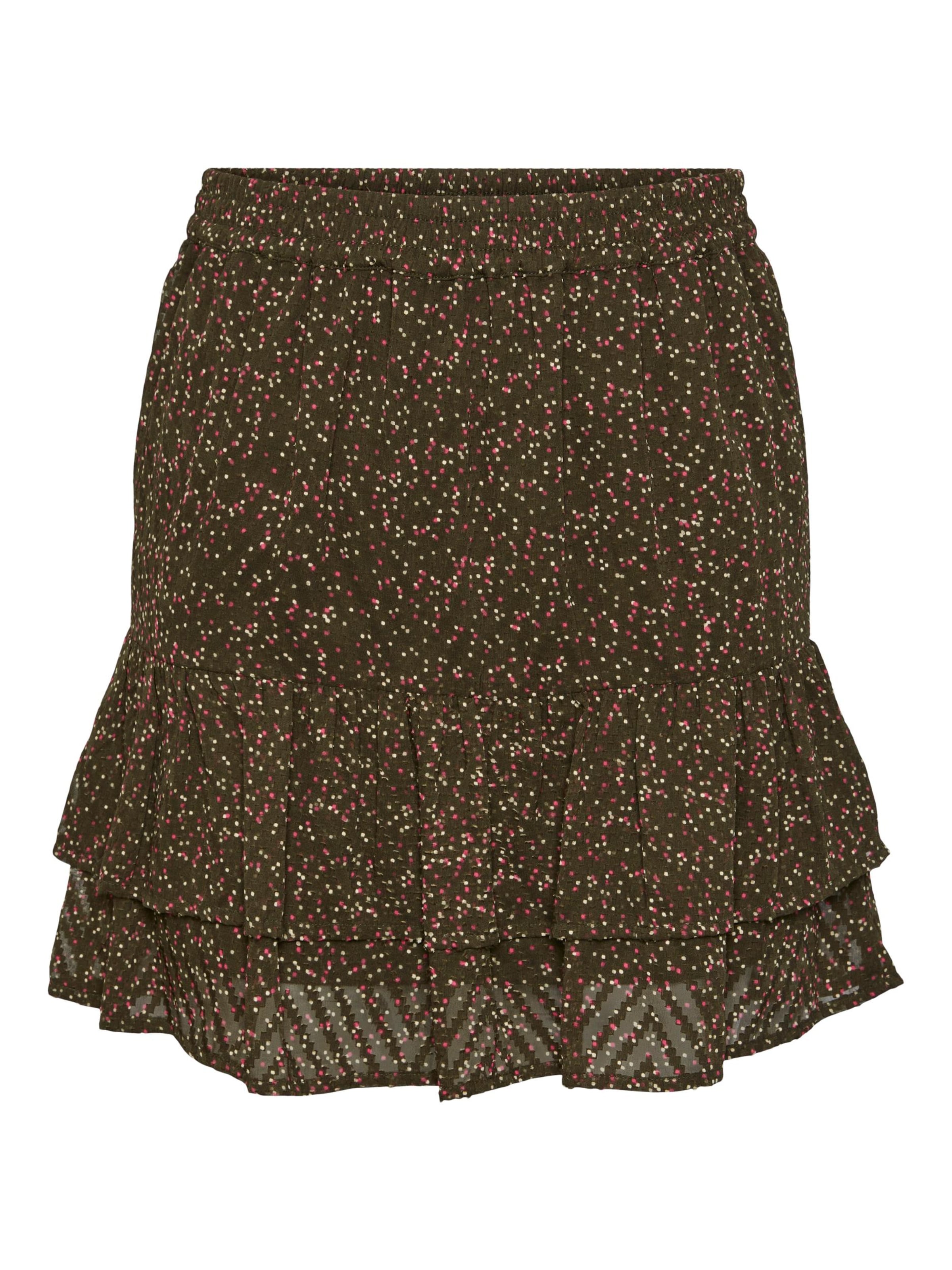 PIECES Skirt 'FELITA' in Green: front