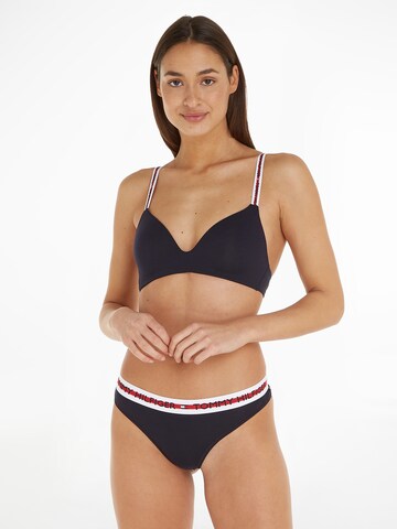 Tommy Hilfiger Underwear Normální Tanga – modrá: přední strana