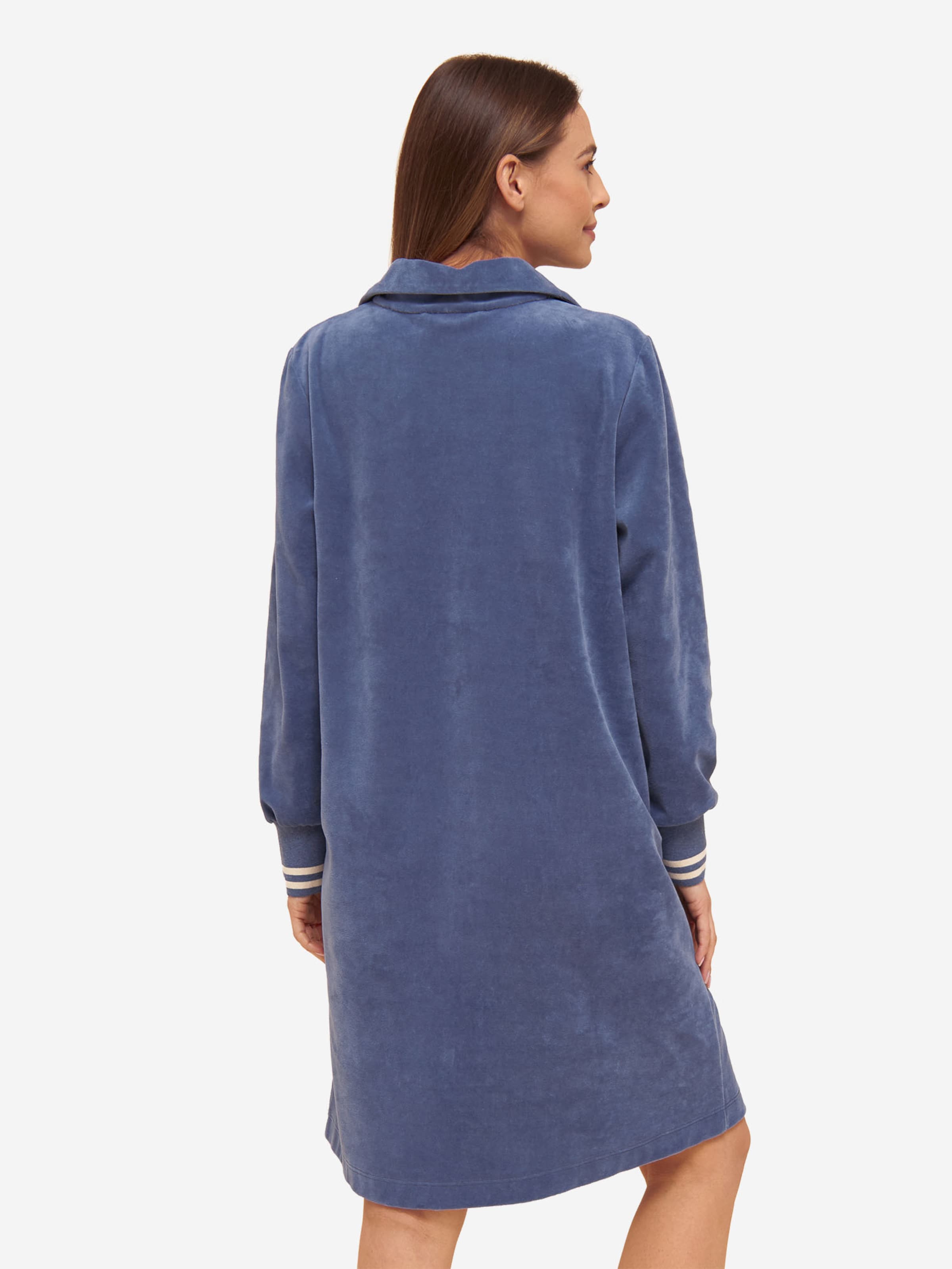 Rösch Short Bathrobe ' Nicki ' in Blue