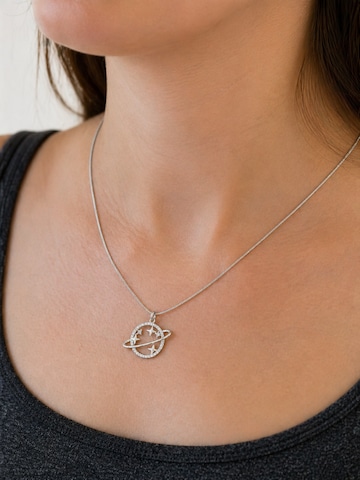 Fräulein Wunder Necklace 'Planet' in Silver: front