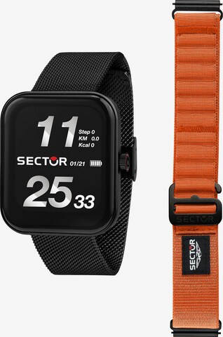 SECTOR Digital Watch in Black: front