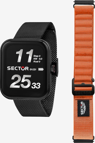 SECTOR Digital Watch in Black: front