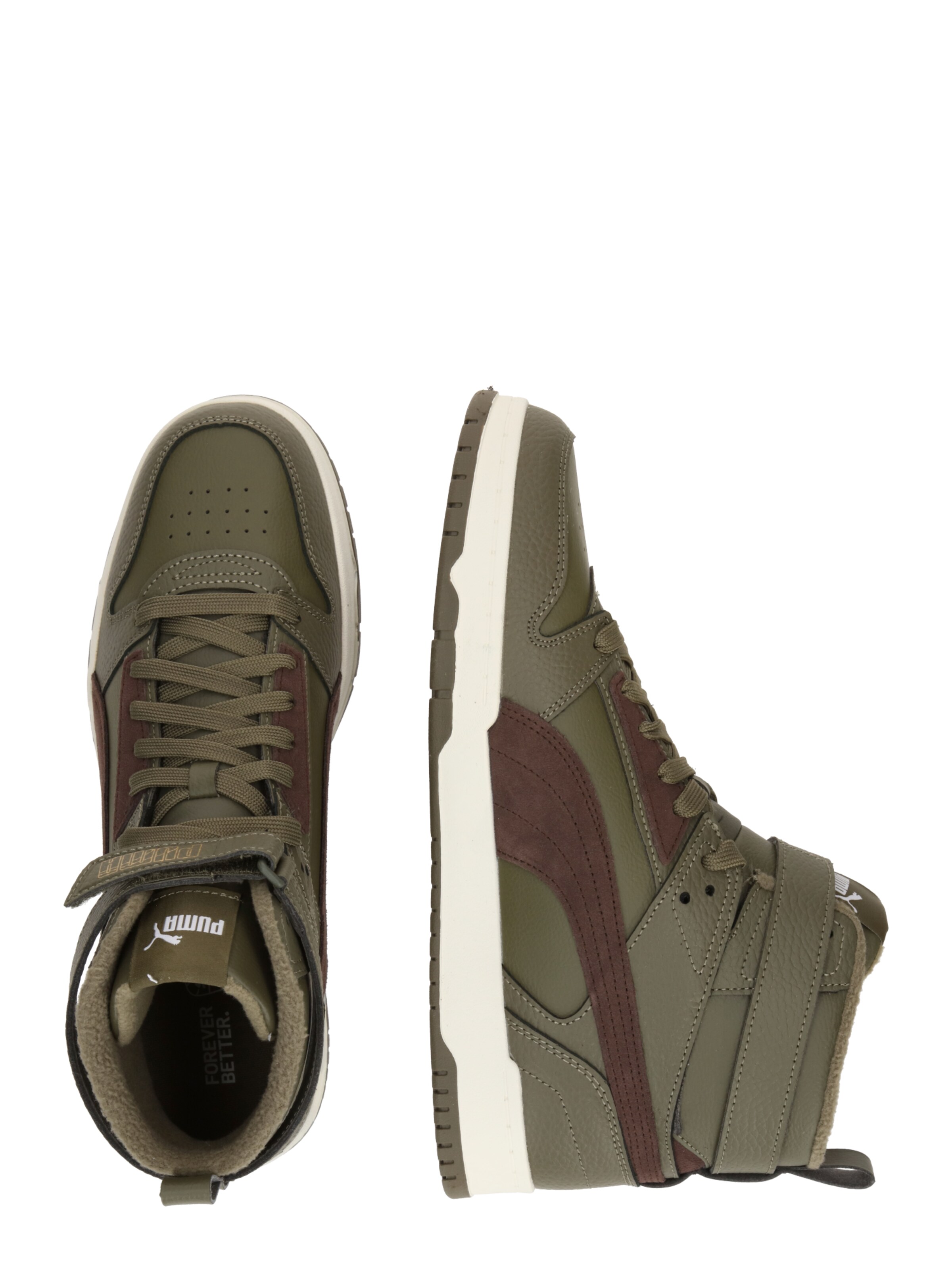 PUMA High-Top Sneakers in Green