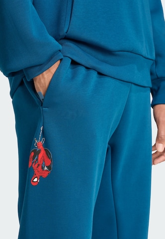 ADIDAS SPORTSWEAR Tapered Sportbroek 'Marvel Spider-Man' in Blauw