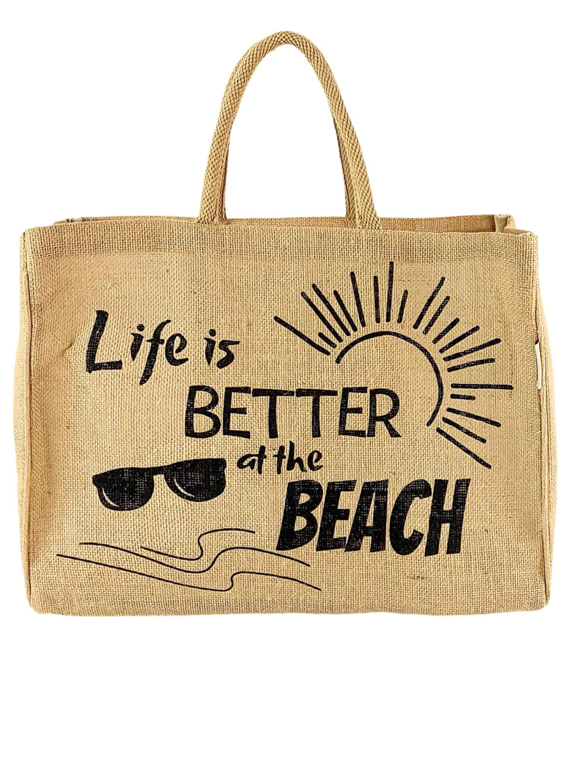 DOMELO Beach Bag 'Domelo' in Beige: front