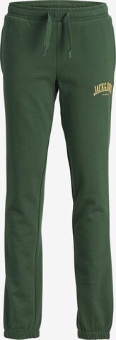 Effilé Pantalon Jack & Jones Junior en vert : devant