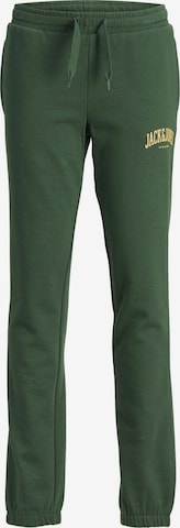 Effilé Pantalon Jack & Jones Junior en vert : devant