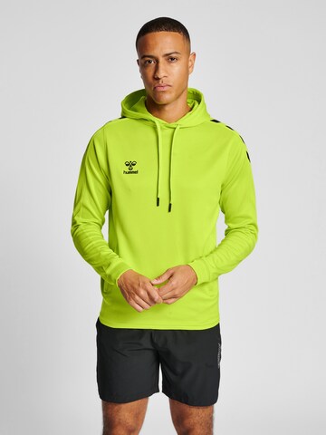 Sweat de sport Hummel en vert : devant