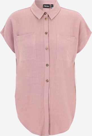 Pieces Petite Bluse 'VINSTY' i rosa: forside