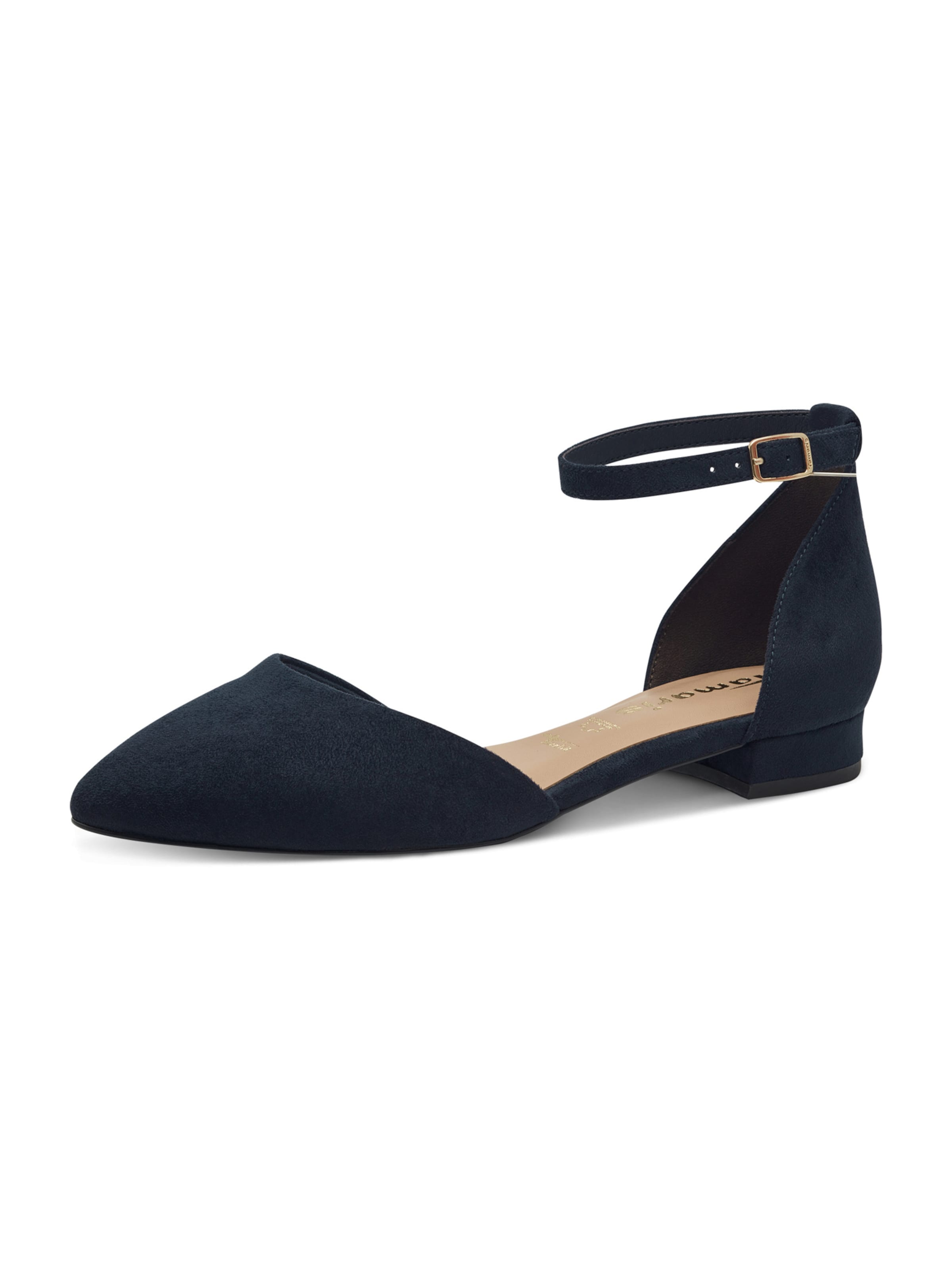 Ballerines à lanières Tamaris en marron : devant