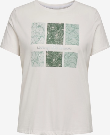 ONLY Carmakoma - Camiseta 'CARCRUZ' en blanco: frente