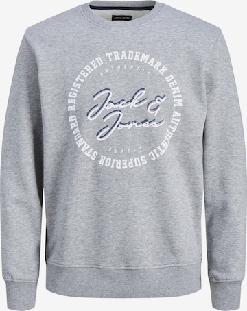 Felpa 'Stamp' di JACK & JONES in grigio: frontale