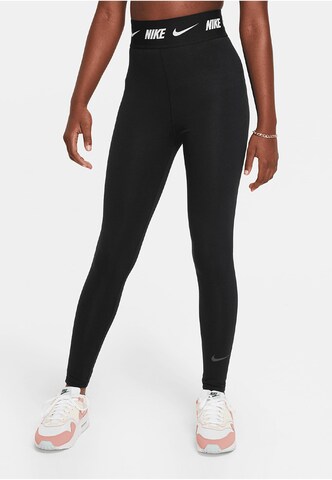 NIKE Skinny Leggings in Black: front