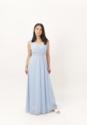 Elara Kleid in Blau: Vorderseite
