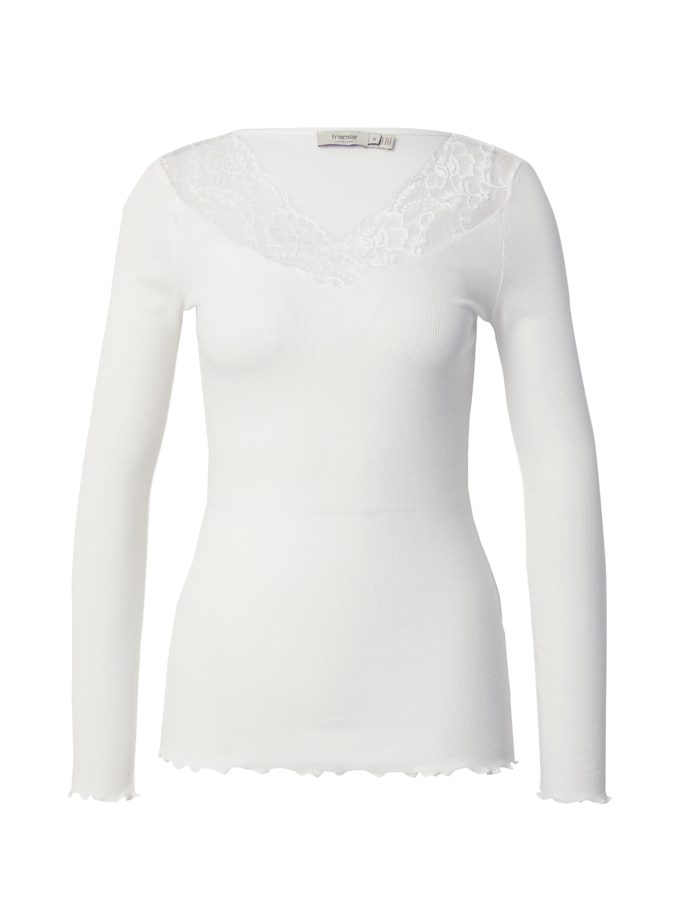 Fransa Shirt 'Hizamond' in White: front