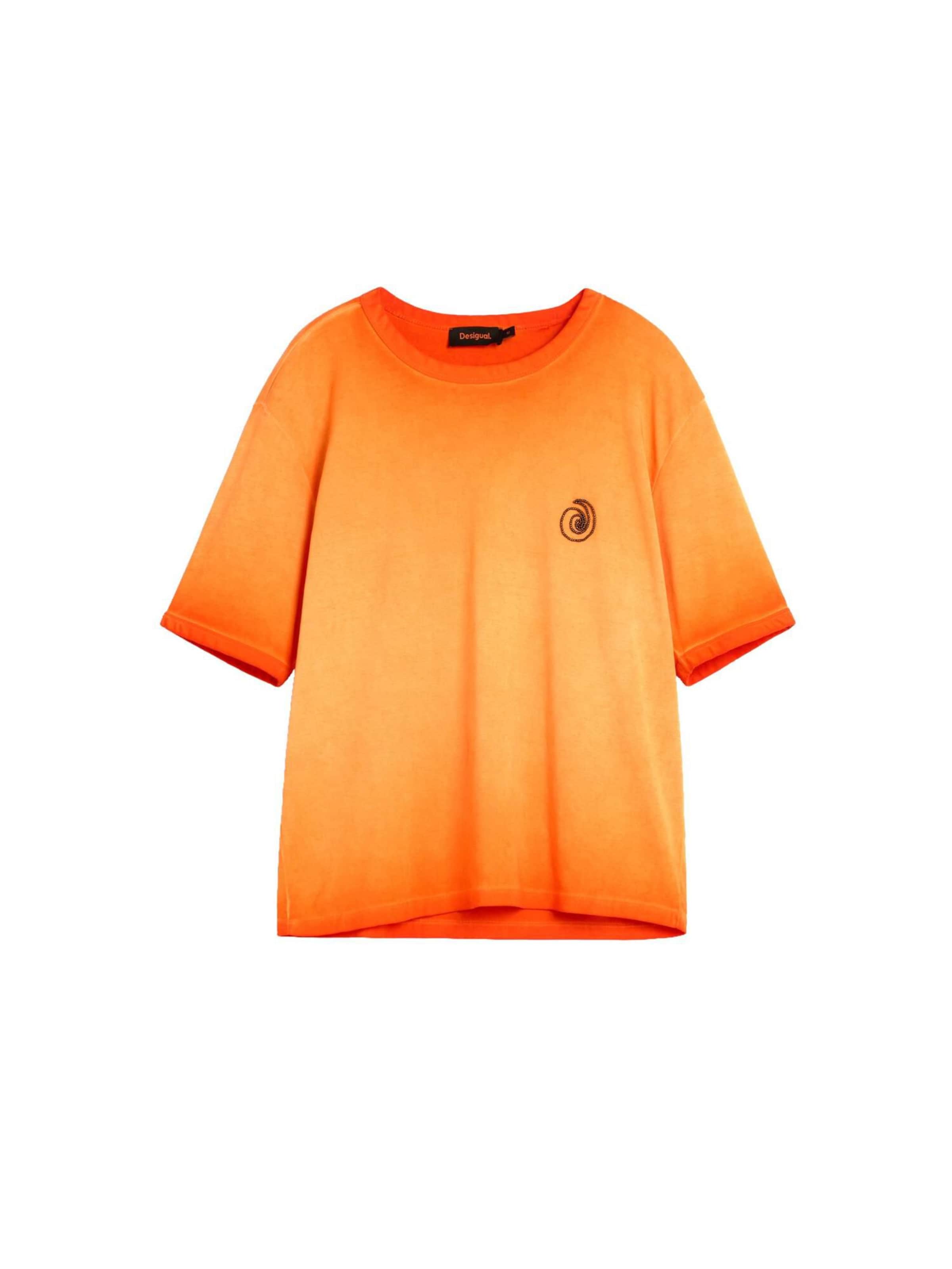Desigual - Camiseta en naranja: frente