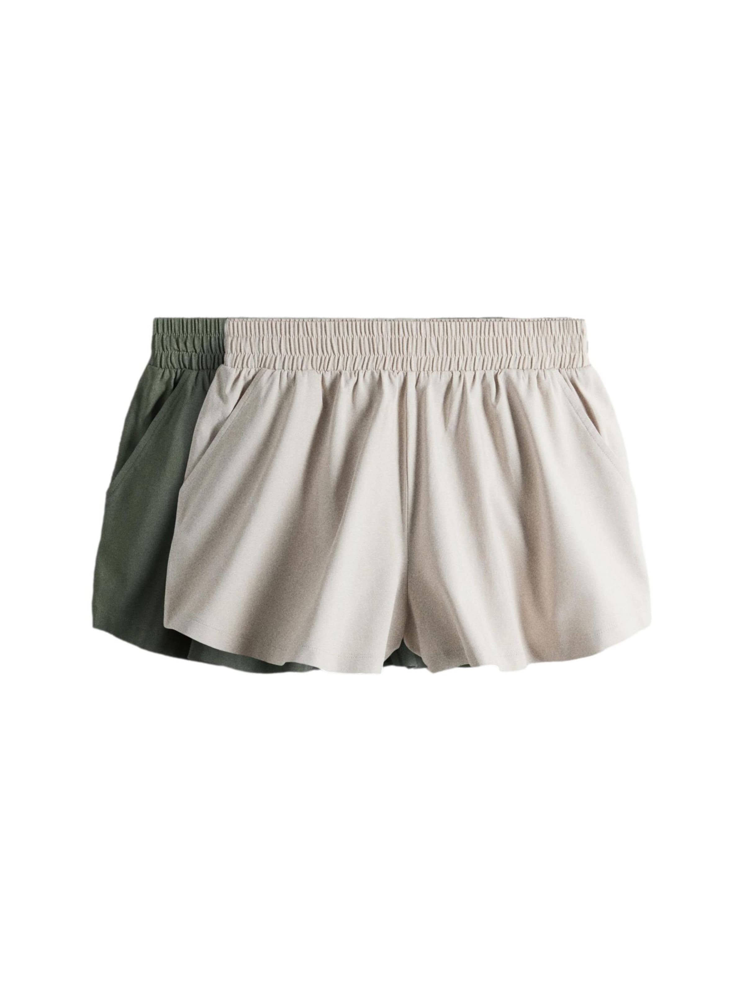 The Set Regular Broek in Grijs: voorkant