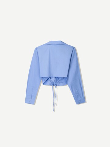Chemisier Bershka en bleu