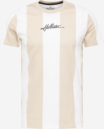 T-Shirt HOLLISTER en beige : devant