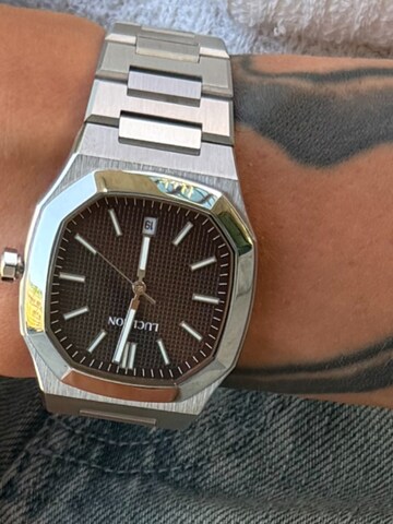 Lucleon Analog watch 'Vector' in Brown